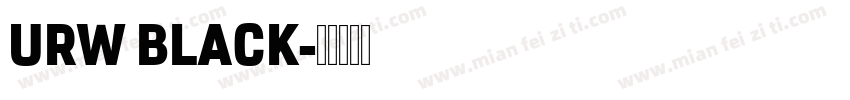 URW BLACK字体转换